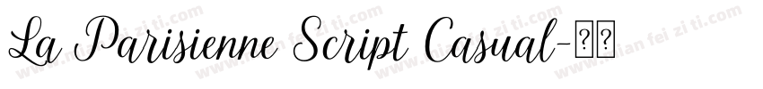 La Parisienne Script Casual字体转换